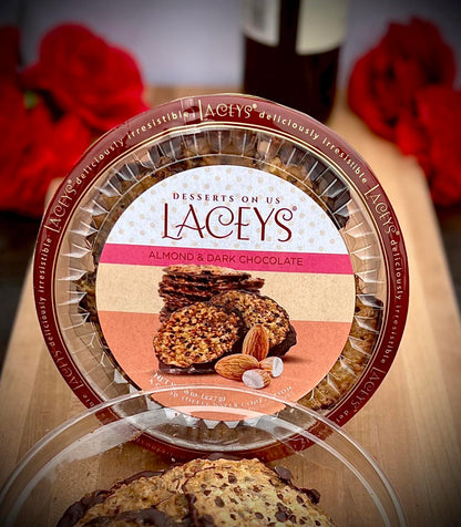 Lacey’s Cookies Sale!        Almond & Dark Chocolate 8 oz